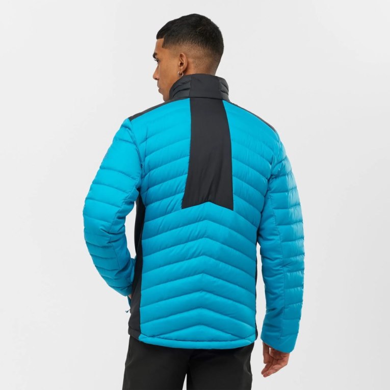 Pánské Zateplené Bundy Salomon Essential Xwarm Down Tyrkysové | CZ 89PROGQ